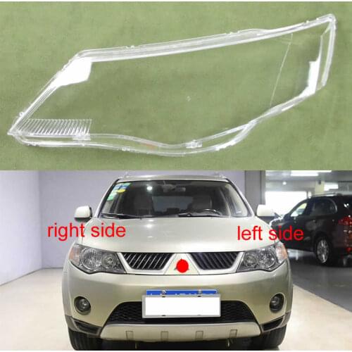 For Mitsubishi Outlander EX 2007 2008 2009 Headlight Transparent Lampshade Lamp Lampshade Transparent Lamp Shade Cover Lens