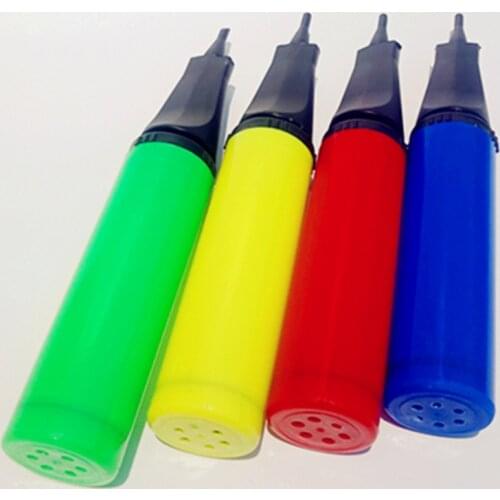 Balloon Tyre Pump Hand Push Pedal Tyre Pump Balloon Parts Inflation Canister Plastic Colour Candy Color Pump