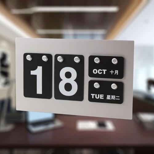 Retro Mini Desktop Calendar Rustic Cafe Ornaments Office Workspace Desktop Decorative Daily Schedule Calendar Planner