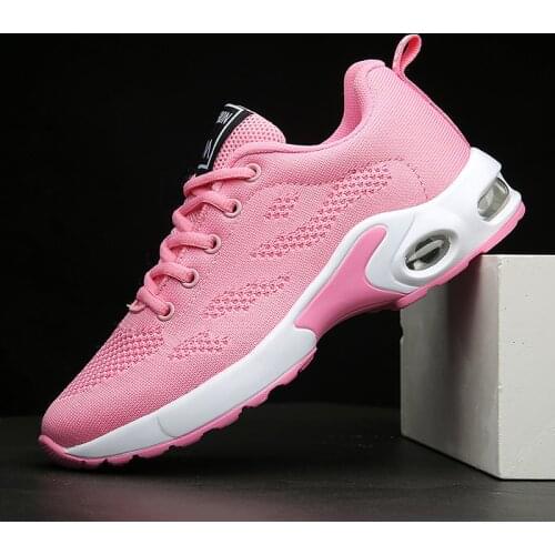 Running Shoes Women Breathable Casual Shoes Outdoor Light Weight Sports Shoes Casual Walking Platform Ladies Sneakers Black