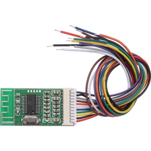 Mini Speaker Lossless Decoder Stereo Output Boards 2400-2485MHz bluetooth Audio Circuit Board with Connecting Cable