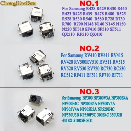 ChengHaoRan 10x For Samsung NP NP300 NP305V4A NP300E4C NP300V3A N220 QX410 R480 RV511 RV515 RV520 RC512 DC Power jack connector