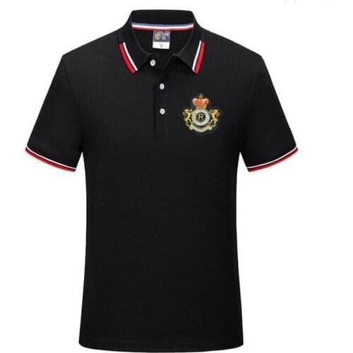 Summer Mens Embroidery polo shirt Mens tops high quality cotton Mens short sleeve