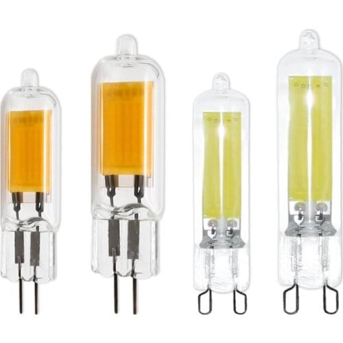 High Power G4 G9 LED Light Bulb 6W 9W 12W 220V COB Glass LED Lamp Replace Halogen Bulb for Pendant Lighting Fixture Chandelier