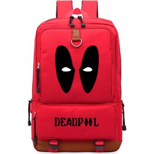WISHOT Deadpool Backpack Superheros schoolbag for teenagers School Bags travel Casual Laptop Bags Rucksack
