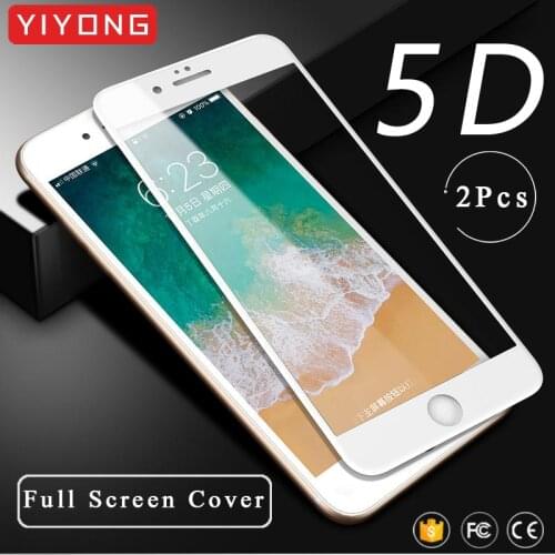 YIYONG 9D Full Cover For iPhone 6 6s 7 8 Plus Tempered Glass For iPhone SE 2020 Screen Protector For iPhone x s xr xs Max Glass