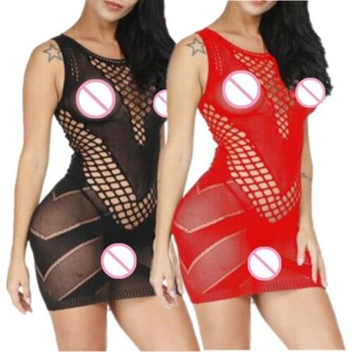 Hot Sexy Lingerie Novelty Babydoll Chemise Erotic Body Dress Sexy Costumes Open Crotch Nightdress Sexy Underwear Women Sleepwear