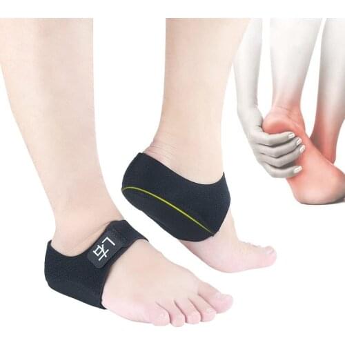 1Pair Gel Heel Pad Pain Relief for Plantar Fasciitis Sock Worn In Shoes Thin Heel Spur Foot Skin Care Protectors Heel Sleeves