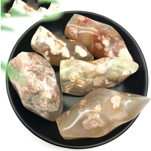 1PC natural cherry agate raw stone ornament Madagascar rock stone rocks and minerals