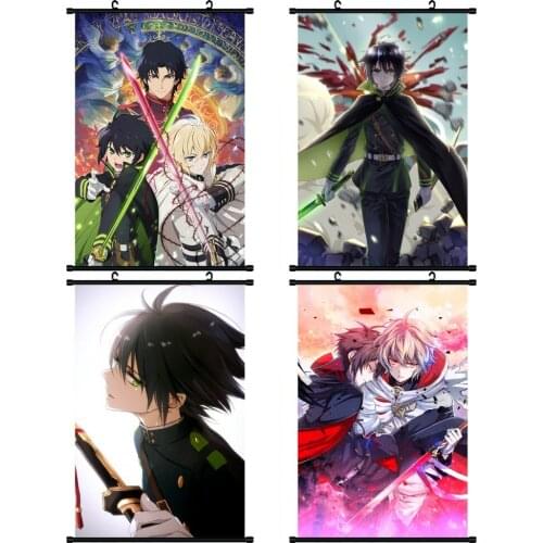 1pcs Japan Cartoon Seraph of the end Anime Printed Poster Scroll Picture Home Wall Decor Cosplay Prop Women Men Gift New