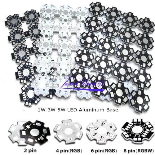 1W 3W 5W LED Aluminum Base Plate PCB Board Heat Sink Substrate 20mm Star Kit DIY Cooling Heatsink 20 mm for 1 3 5 W Watt LED