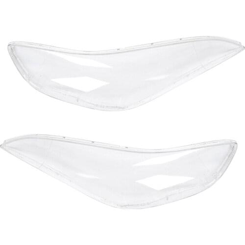 2 Pcs Car Front Head Light Lamp Lens Car Replacement Auto Shell Cover for Hyundai Elantra 2012-2016, Left & Right