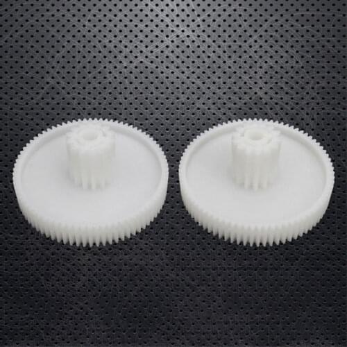 2pcs Gear Spare Parts for Electric Meat Grinder Plastic Mincer Wheel MYW-39 for Diva Philips Supra Sinbo Daewoo Orion Vigor