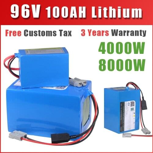 96V 40AH 100AH Battery Pack QS Motor 2000W 3000W 8000W Electric Scooter motorcycle ebike Golf Car Electric vehicle Battery