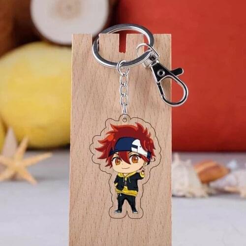 Anime SK8 The Infinity Keychains Cosplay Miya Langa Kyan Reki Acrylic Keyring Key Chains Kawaii Pendants Fashion Jewelry Gifts