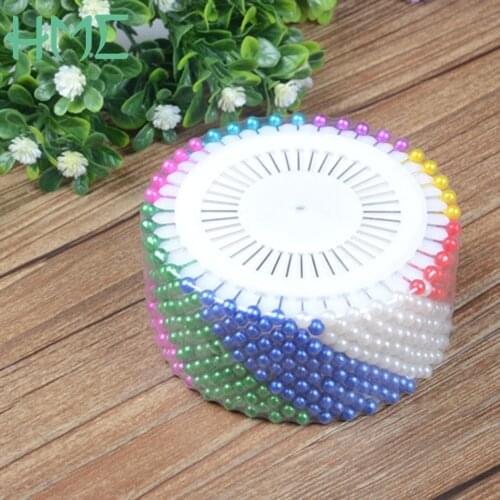 Colorful Round Pearl Straight Head Pins Dressmaking Faux Pearl Corsage Clothing Sewing Needle Pin DIY Accessorie