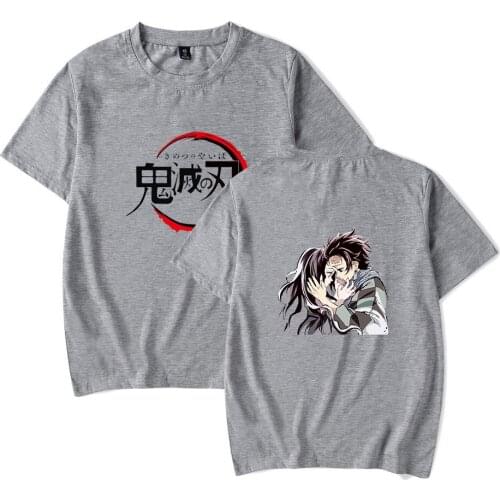 2020 Demon Slayer T Shirt Mens women Kimetsu no Yaiba Anime t-shirt Short Sleeve cotton kpop Tops and tee Summer tshirt