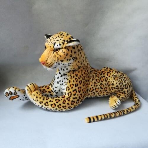 Real life toy animal prone leopard plush toy large 60cm soft toy,birthday gift h0244