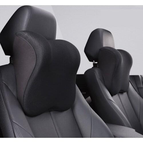JINSERTA Automobile Waist Headrest Pillow Memory Foam Seat Back Cushions Support Neck Rest Pillow Car Accessories