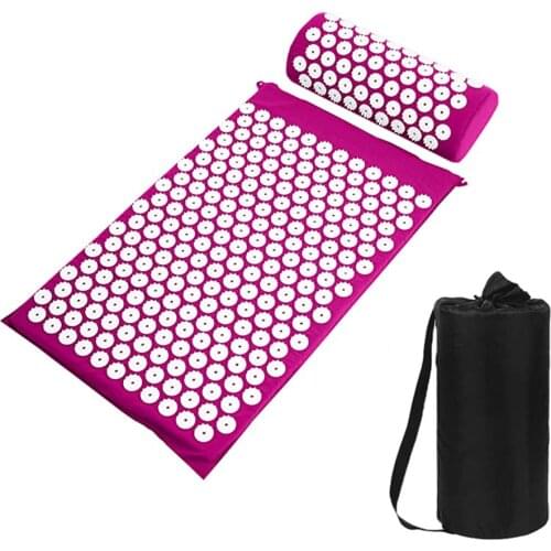 Massage Cushion Base Yoga Acupressure Mat And Pillow/Acupuncture Mat For Massage/Wellness/Relaxation And Tension Release