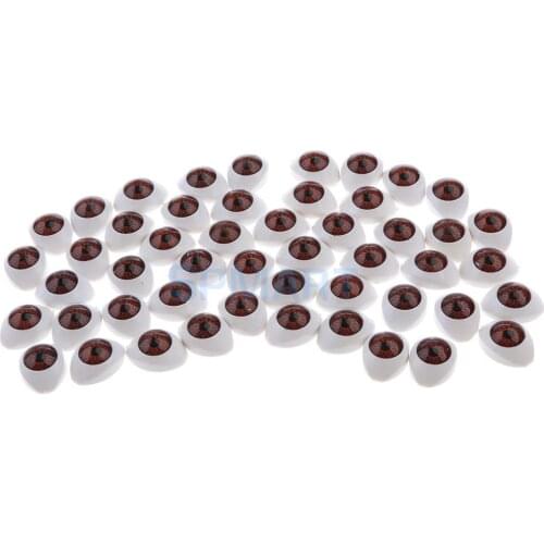 50pcs 19*14.5MM Plastic/Resin Safety Oval Dolls Acrylic Eyes for Bear Stuffed Animal Toy Eyeball Dolls Mask DIY Halloween Props
