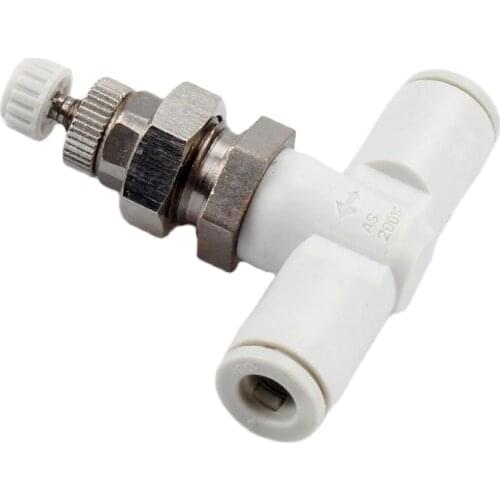 Landsky 10 pieces/package Fine pipe throttle valve AS1001F/AS2001F/AS3001F/AS4001F-10-3