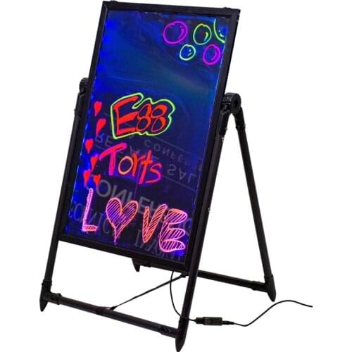 Fluorescent safety signs fluorescent green yellow pmma panel multi colour lcd writing board