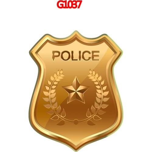 Cute Police badge Car Decal For Chevrolet Cruze Cruz Sports Styling Auto Racing Decoration Accessories