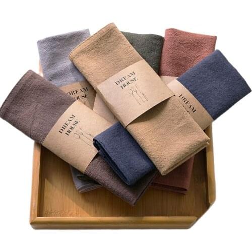 Reusable Ramie Cotton Napkin,Kitchen Tableware Durable Flax Dinner Mat,Wedding Dining Table Decor,Eco-Friendly Cloth Placemats