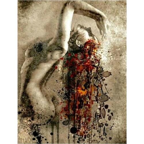 Abstract Diamond Painting Kits Sexy Woman Diamond Dotz Mosaic Embroidery Picture Crystal Rhinestone Sticker Decal Wall Art Craft