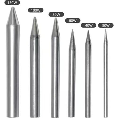 5Pcs/Set Soldering Iron Tip 30W 60W 100W 150W High Power Lead-free Welding Tips Replacement Solder Head Universal Standard