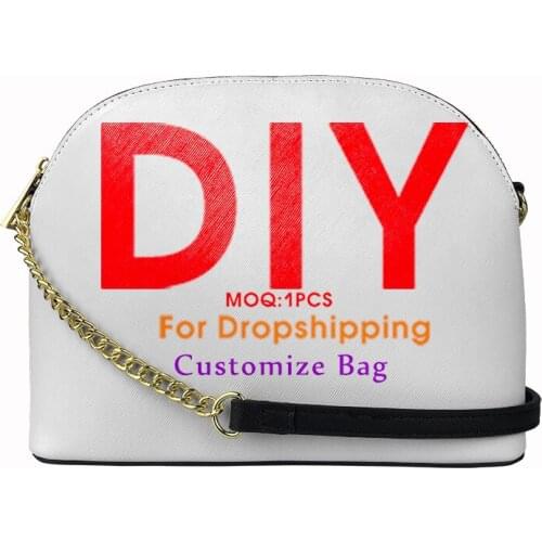 Noisydesigns Custom Chain Crossbody Bags For Women 2021 Luxury Golden Floral Prints PU Leather Female New Messenger Dropshipping