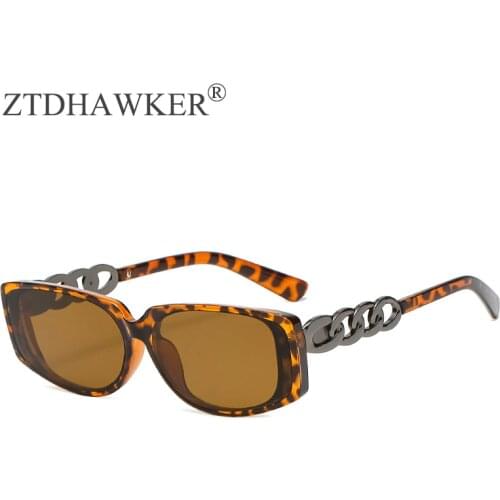2021 New Fashion Personality Retro Metal Chain Sunglasses Womens Sexy Trend Outdoor Sunscreen Glasses UV400