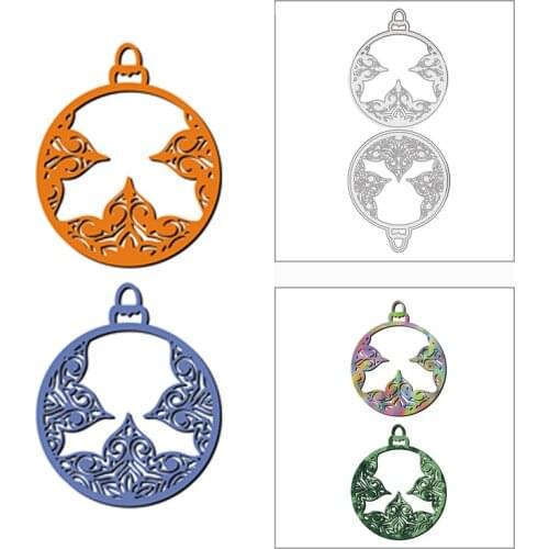 New 2021 Christmas Lacy Petal Ornament Metal Cutting Dies for DIY Scrapbooking and Card Making Decor Embossing Craft No Stamps