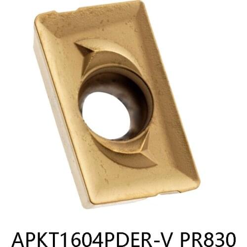 Original APKT 1604 PDER APKT1604PDER-V PR830 Milling Carbide Inserts 10pcs APKT1604 processing Steel Lathe Cutter Turning Tool
