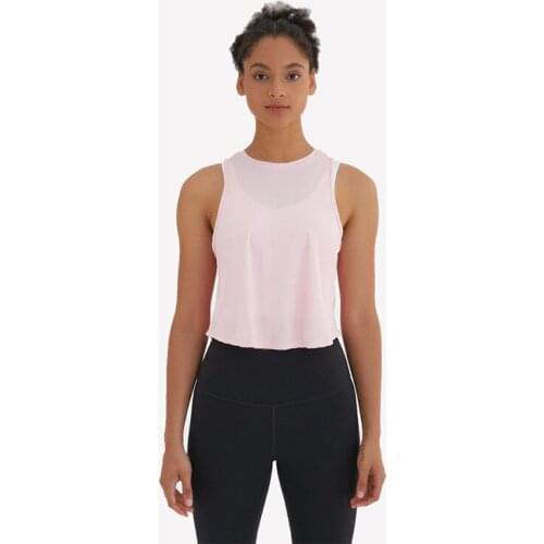 PLEATS High-Neck Yoga Fitness Tank Tops Vest Women Loose Fit Quick Dry Workout Athletic Crop Top Sleeveless Shirts
