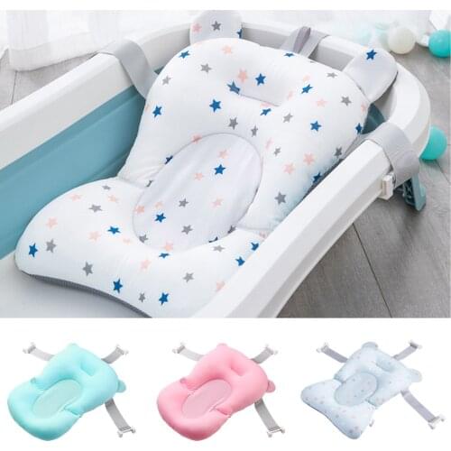 Baby Bath Pad, Universal Floating Non-slip Infant Bath Tub Cushion Pillow Support Seat for Newborn Boys Girls 0-12 Months