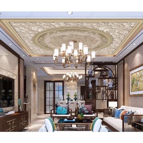 Custom 3D Ceiling Mural Photo Wallpaper Living Room Theme Hotel Ceiling European-style aesthetic luxury exquisite Wallpapers