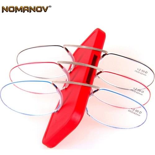 Paper Ultra-thin Ultralight Mini Card Type Clip Nose Portable Men Women Reading Glasses +0.75 +1.25 +1.5 +2.00 +1.75 TO +3.5