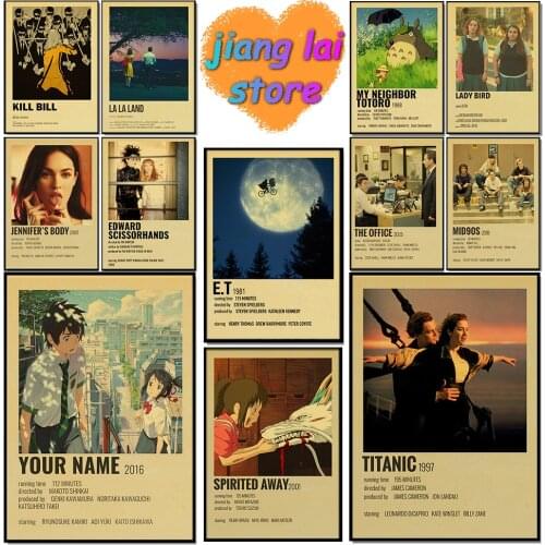 Movie Series Poster Joker/leon/miyazaki Hayao Series Retro Posters Classic Decorated in The Living Room Bar Cafe Bedroom