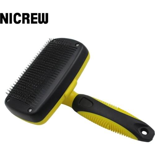 NICREW Comfortable Pet Hair Removal Comb Cats Dog Grooming Comb Puppy Kitten Hair Shedding Trimmer Combs Pets Grooming Tools