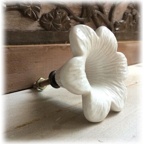Antique Ceramic Lily Drawer Handles and Knobs