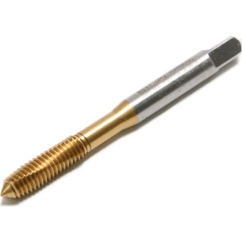 1Pcs HSS Titanium Coated Machine Hand Tap 5mm Thread Diameter Spiral Point Thread Plug Hand Taps Tools