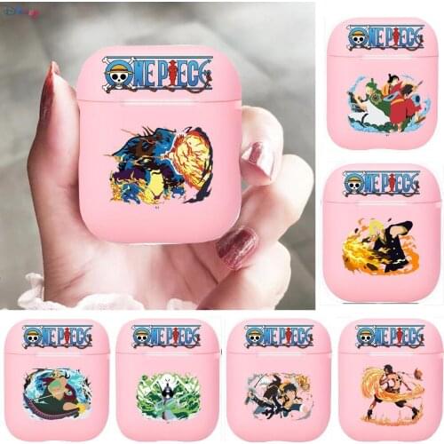Cartoon Anime 0-One Piece Silicone Bluetooth Wireless Earphone Case for AirPods Protective Cover Skin Accessories Pods Charging