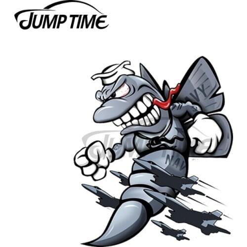 JumpTime 13 x 5.5cm FA-18 Hornet Fighter Attack Military Jet Cartoon Car Sticker Decal Personality Waterproof Vinyl Car Wrap