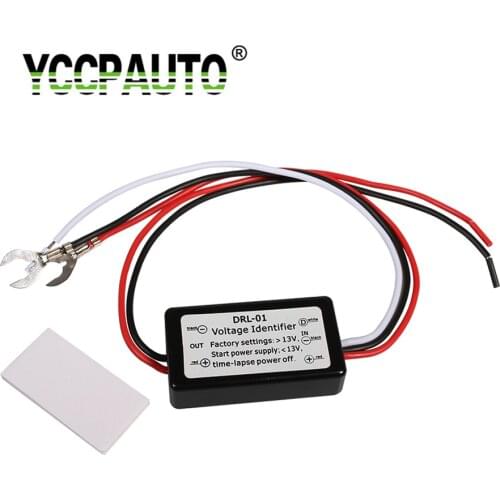 YCCPAUTO 1Pcs Newest Smart LED DRL Controller Auto Car LED Daytime Running Lights Controller Relay Harness Dimmer On/Off 12-18V