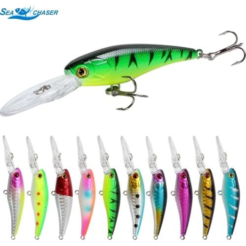 1pcs Minnow Fishing Lure 9cm 7.3g Crankbait 3D Eyes Fishing Wobblers Fish Artificial Lures for Carp Fishing Tackle
