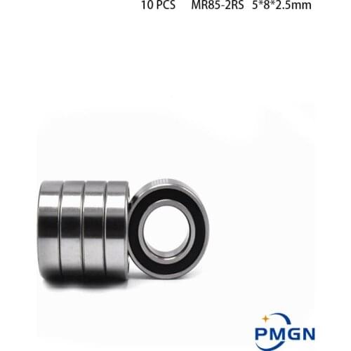 10PCS ABEC-5 MR85-2RS MR85 2RS MR85 RS MR85RS 5*8*2.5 5x8x2.5 Mm Rubber Sealed Miniature High Quality Deep Groove Ball Bearing