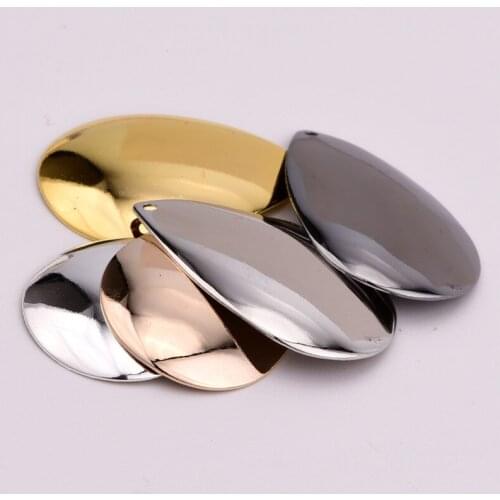 31 * 20.5mm single hole geometric drop-shaped concave pendant DIY jewelry accessories
