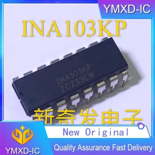 5Pcs/Lot Ina103kp Low Noise Low Distortion Instrumentation Amplifier IC Imported Dual Row 16 in-Line Pin PDIP Package
